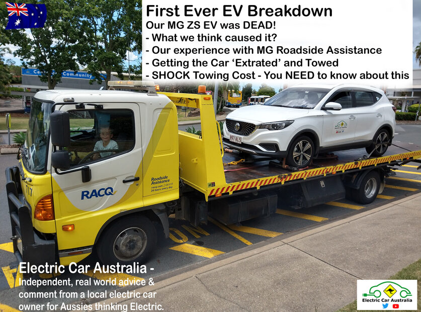 Thumbnail photo of the Electric Car Australia YouTube video of our EV breakdown